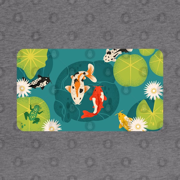 Koi Fish Pond Minimalist by Nomi